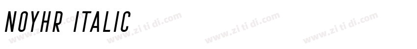NoyhR Italic字体转换 NoyhR Italic字体转换
